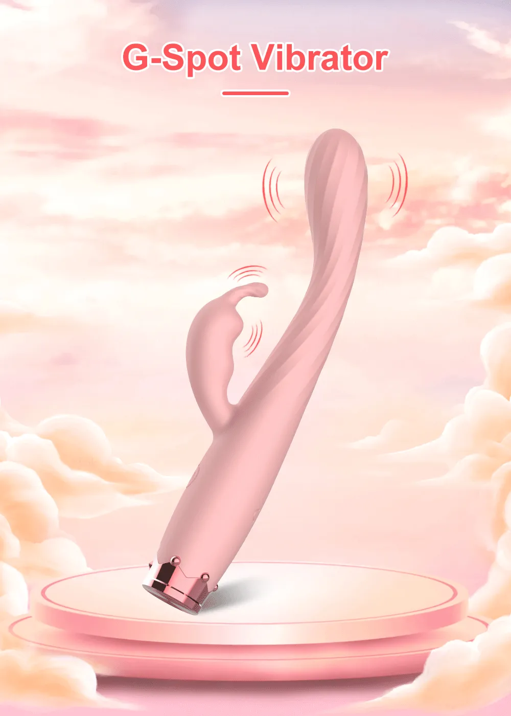 Rabbit Vibrater for G-Spot & Clitoral Stimulation | Finger Sleeve Vibrator