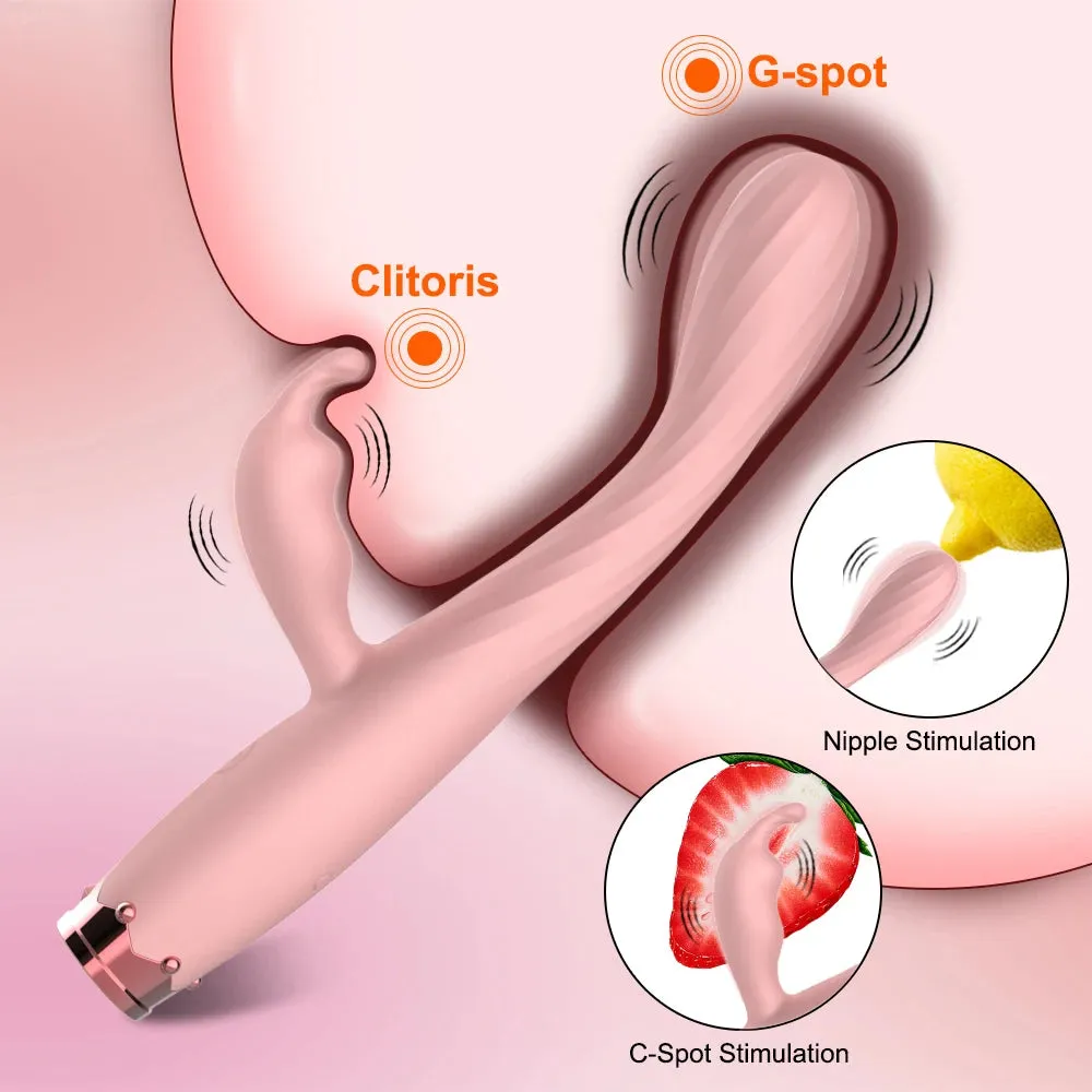 Rabbit Vibrater for G-Spot & Clitoral Stimulation | Finger Sleeve Vibrator