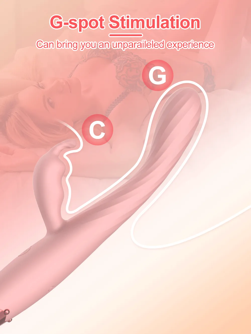 Rabbit Vibrater for G-Spot & Clitoral Stimulation | Finger Sleeve Vibrator