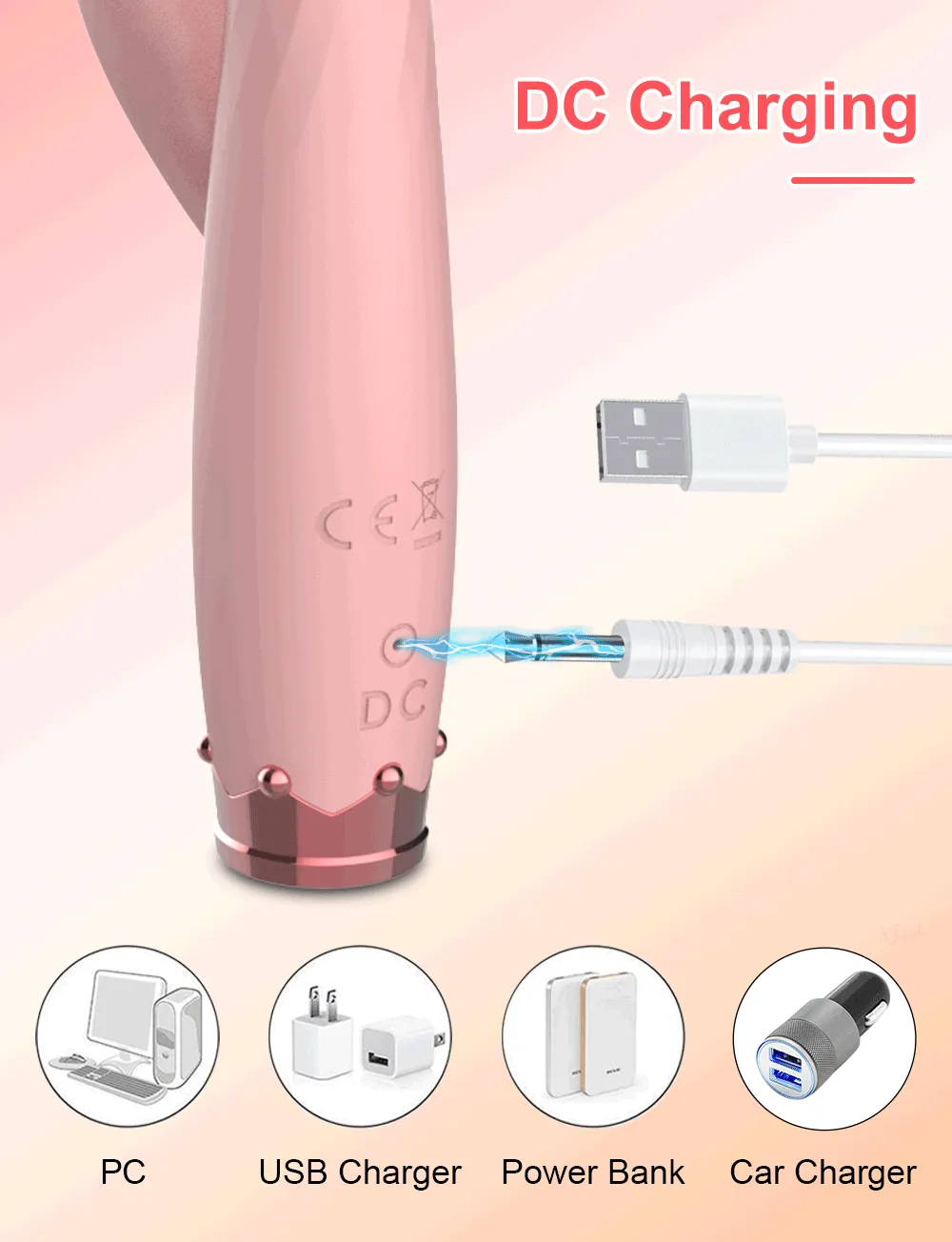 Rabbit Vibrater for G-Spot & Clitoral Stimulation | Finger Sleeve Vibrator
