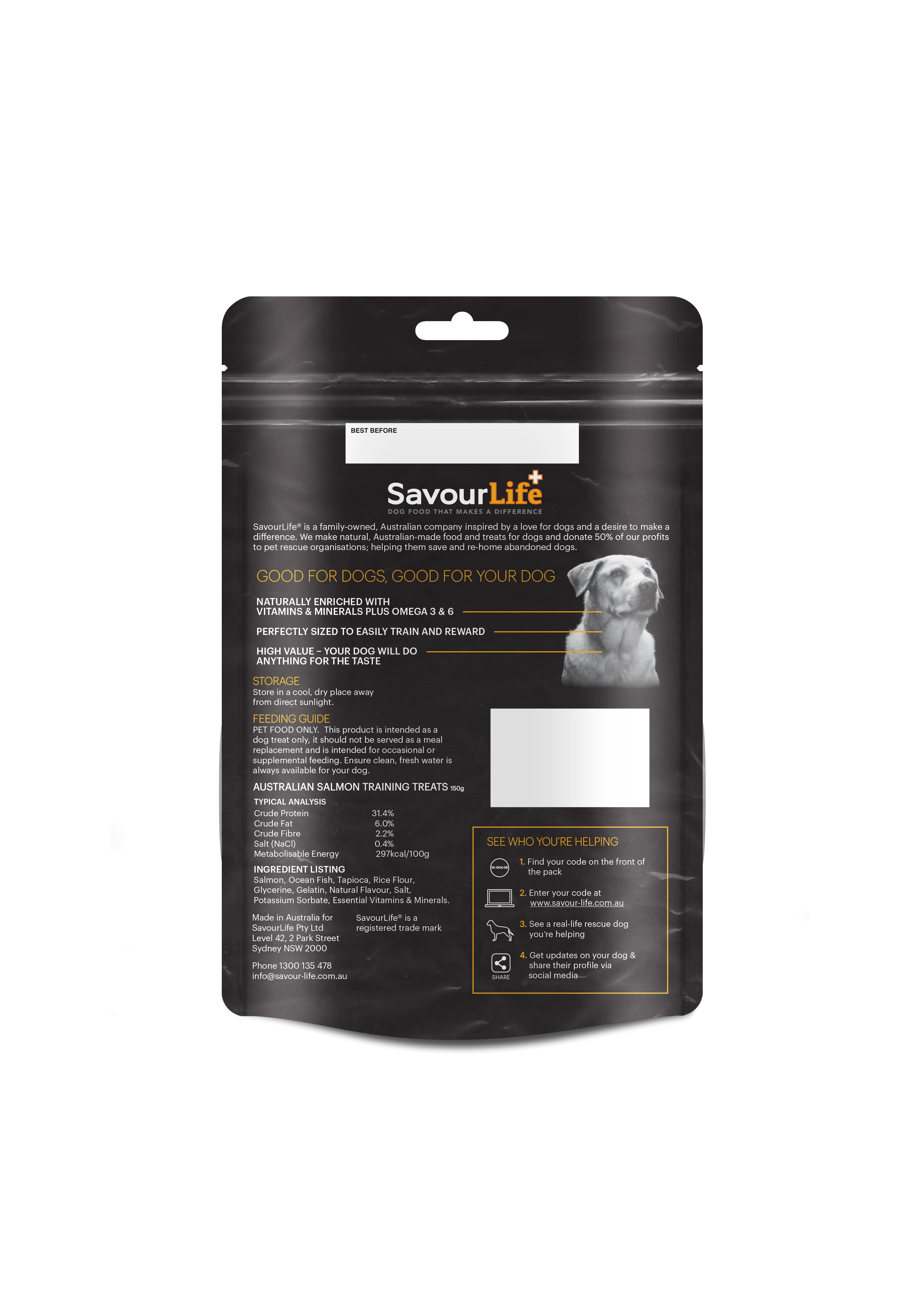 SavourLife - Australian Salmon Training Treats (150g)