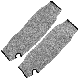 Set of 2 Gray Cut Resistant 18" Sleeves For Cat Protection