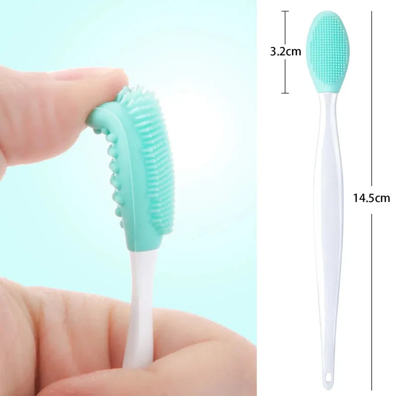 Soft Silicone Cat Grooming Brush for Chin Acne & Blackhead Care