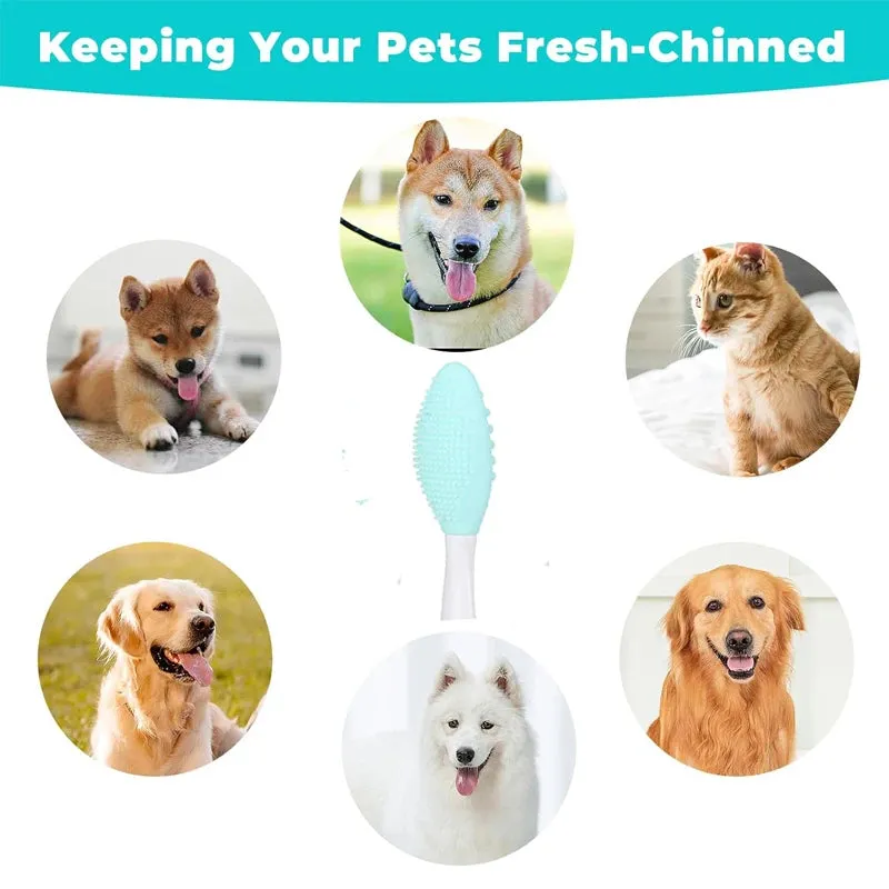 Soft Silicone Cat Grooming Brush for Chin Acne & Blackhead Care
