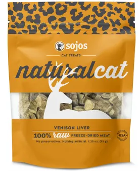 Sojos Natural Cat Venison Liver Freeze Dried Cat Treats