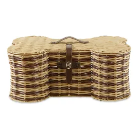 Stripe Bone Shape Toy Basket Medium 21X13X8