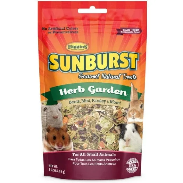 Sunburst Herb Garden Gourmet Natural Treats for Small Animals