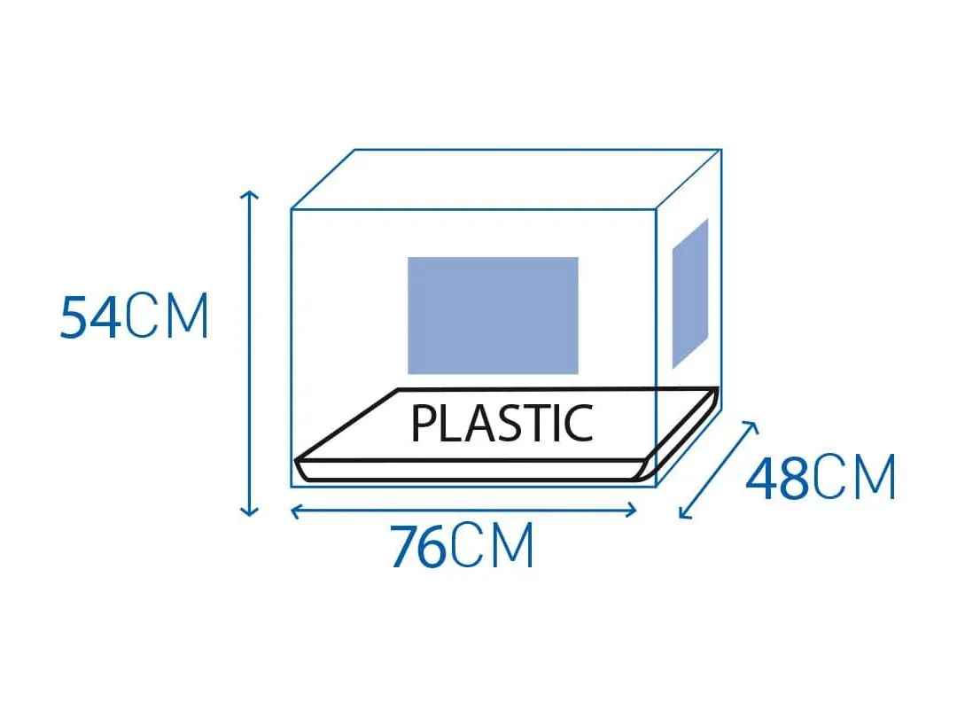 Topline Dog Crate 2 Doors Plastic Tray
