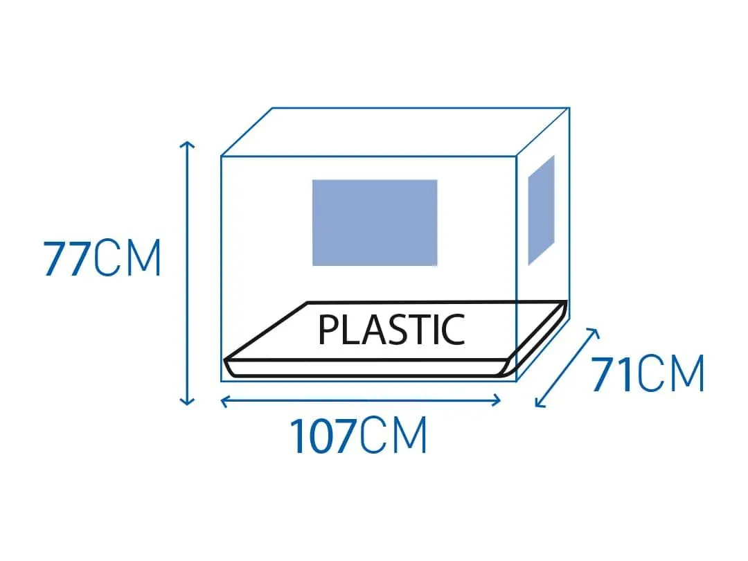 Topline Dog Crate 2 Doors Plastic Tray