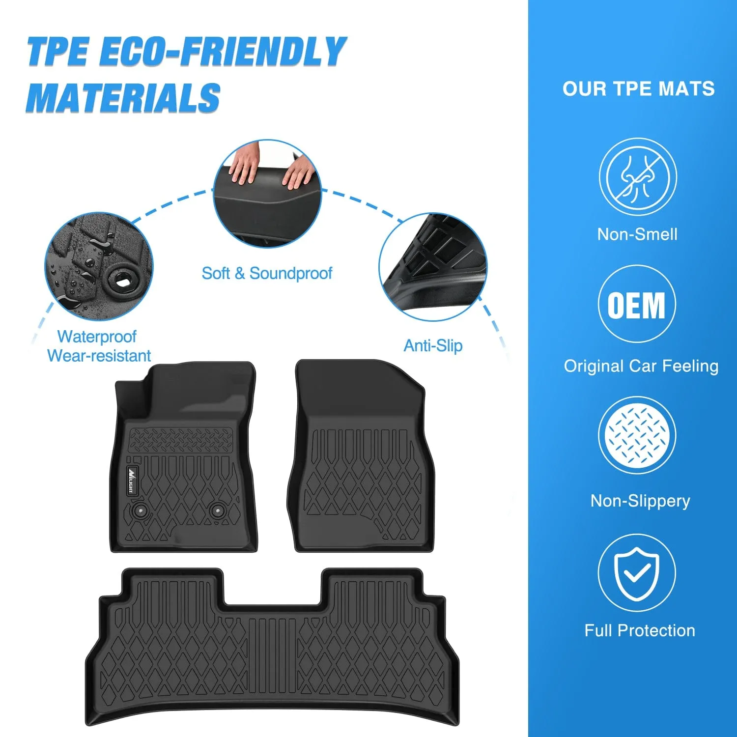 TPE Floor Mats for Chevy Trax Buick Envista 2024 2025