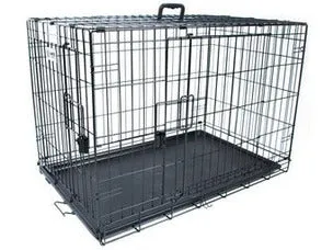 VOYAGER Wire Crate - 2 doors new patented lock Black