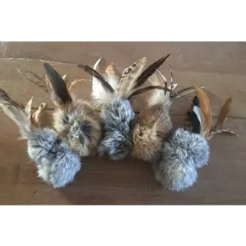 Whiskers 'n Paws Natural Rabbit Fur & Feathers Birbit no Lure
