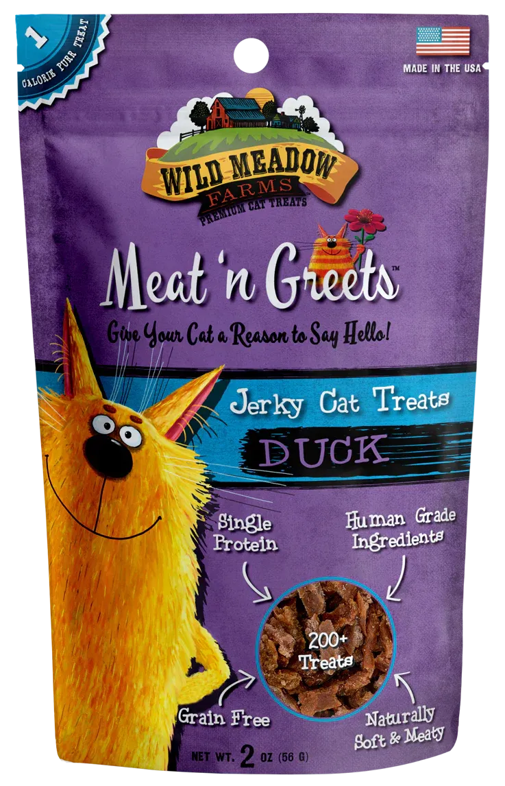 Wild Meadow Meat 'N Greets Duck Cat Treats